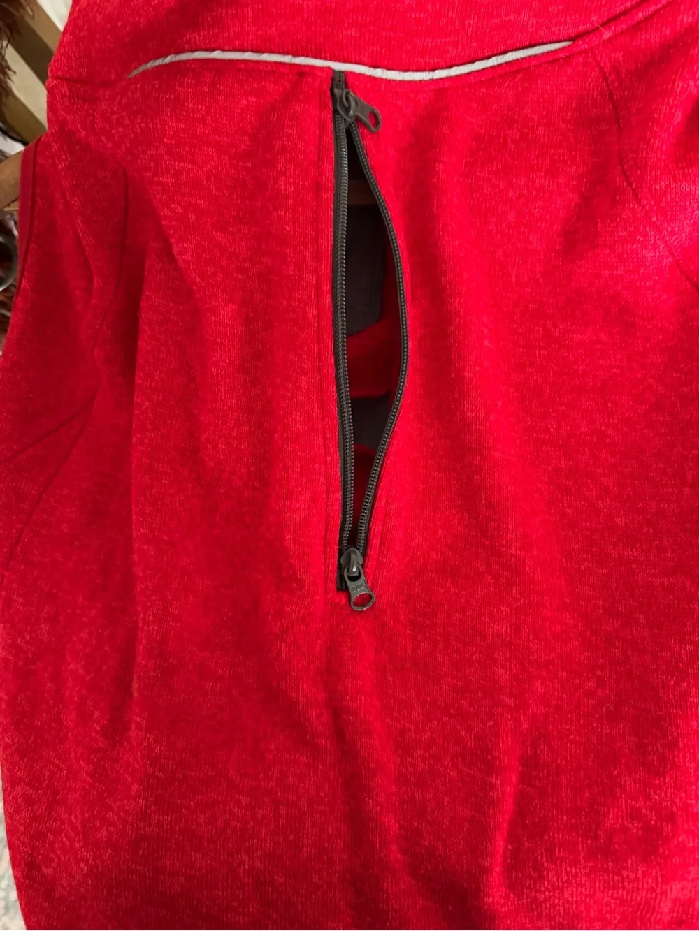 Kurgo Red Fleece Dog Coat Jacket XL Reflective Zip Large Dog